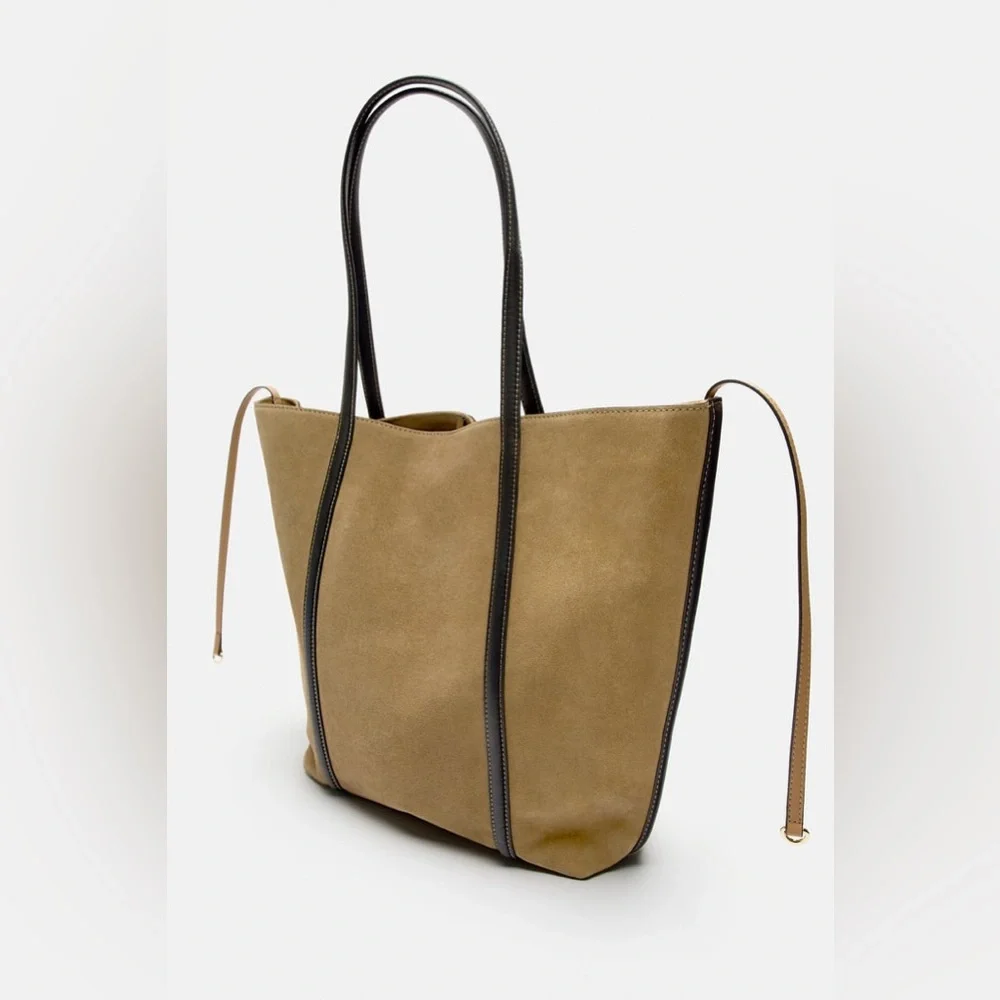 Zara suede tote